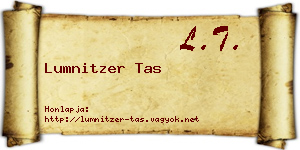 Lumnitzer Tas névjegykártya